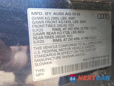 Zdjęcie 14 z 14 samochodu: 2025 AUDI Q7 PRESTIGE VIN:WA1VVBF79SD006103 - miniatura