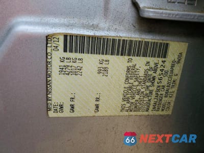 Zdjęcie 12 z 12 samochodu: 2012 NISSAN ALTIMA 2.5 VIN:1N4AL2AP3CN565424 - miniatura