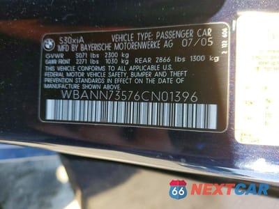 Zdjęcie 12 z 12 samochodu: 2006 BMW 530 XIT VIN:WBANN73576CN01396 - miniatura