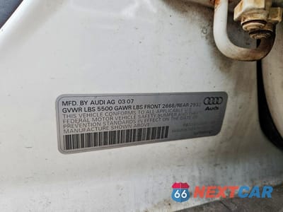 Zdjęcie 12 z 12 samochodu: 2007 AUDI A6 AVANT QUATTRO VIN:WAUKH74F57N137728 - miniatura
