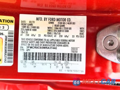 Zdjęcie 13 z 13 samochodu: 2021 FORD BRONCO SPORT OUTER BANKS VIN:3FMCR9C65MRA37442 - miniatura