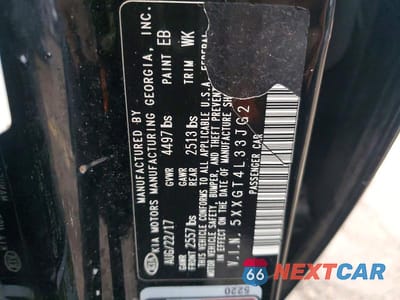 Zdjęcie 12 z 12 samochodu: 2018 KIA OPTIMA S VIN:5XXGT4L33JG217187 - miniatura
