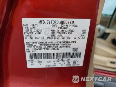 Zdjęcie 13 z 13 samochodu: 2012 FORD ESCAPE LIMITED VIN:1FMCU0E72CKC05489 - miniatura