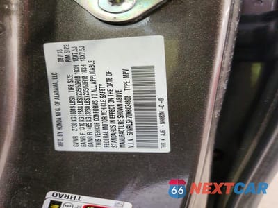 Zdjęcie 13 z 13 samochodu: 2019 HONDA ODYSSEY EXL VIN:5FNRL6H70KB034608 - miniatura