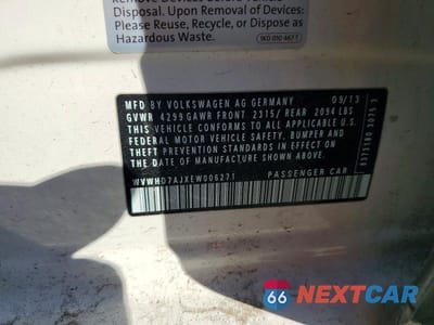Zdjęcie 13 z 13 samochodu: 2014 VOLKSWAGEN GTI VIN:WVWHD7AJXEW006271 - miniatura