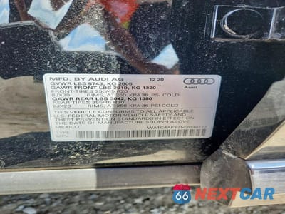 Zdjęcie 13 z 13 samochodu: 2021 AUDI SQ5 PRESTIGE VIN:WA1C4AFY2M2039777 - miniatura