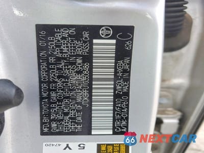 Zdjęcie 12 z 12 samochodu: 2016 TOYOTA PRIUS TWO VIN:JTDKBRFU1G3508486 - miniatura