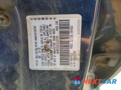 Zdjęcie 12 z 12 samochodu: 2003 TOYOTA COROLLA S VIN:1NXBR32E63Z103795 - miniatura