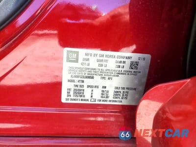 Zdjęcie 12 z 12 samochodu: 2020 BUICK ENCORE GX ESSENCE VIN:KL4MMFS23LB090500 - miniatura