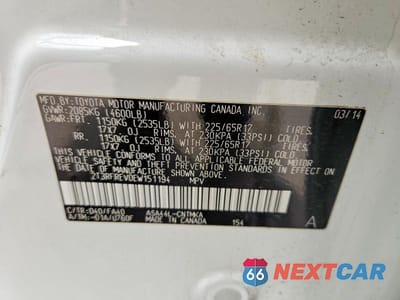 Zdjęcie 13 z 13 samochodu: 2014 TOYOTA RAV4 XLE VIN:2T3RFREV0EW151194 - miniatura
