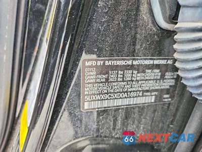 Zdjęcie 13 z 13 samochodu: 2013 BMW X3 XDRIVE28I VIN:5UXWX9C5XD0A16974 - miniatura