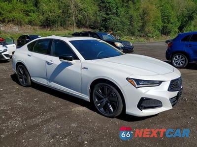 Czwarte zdjęcie samochodu z boku: 2023 ACURA TLX A-SPEC VIN:19UUB6F55PA003564 - miniatura
