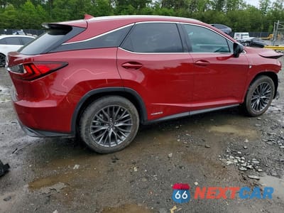Trzecie zdjęcie samochodu z tyłu: 2019 LEXUS RX 450H F SPORT VIN:2T2BGMCAXKC040753 - miniatura