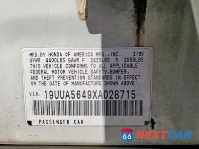 Zdjęcie 13 z 13 samochodu: 1999 ACURA 3.2TL VIN:19UUA5649XA028715 - miniatura