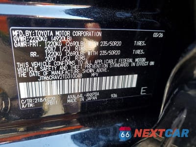 Zdjęcie 13 z 13 samochodu: 2026 TOYOTA RAV4 XSE VIN:JTM6CRAV2TD310048 - miniatura