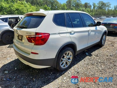 Trzecie zdjęcie samochodu z tyłu: 2014 BMW X3 XDRIVE28I VIN:5UXWX9C52E0D24514 - miniatura