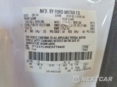 Zdjęcie 12 z 12 samochodu: 2014 FORD F150 SUPER CAB VIN:1FTEX1CM0EKF79430 - miniatura