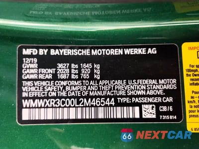 Zdjęcie 12 z 12 samochodu: 2020 MINI COOPER VIN:WMWXR3C00L2M46544 - miniatura