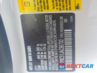 Zdjęcie 13 z 13 samochodu: 2018 BMW M4 VIN:WBS4Y9C51JAC86700 - miniatura