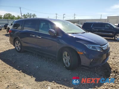 Czwarte zdjęcie samochodu z boku: 2018 HONDA ODYSSEY EXL VIN:5FNRL6H73JB065592 - miniatura