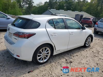 Trzecie zdjęcie samochodu z tyłu: 2012 LEXUS CT 200 VIN:JTHKD5BH7C2080174 - miniatura