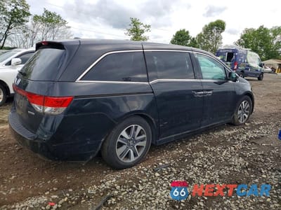 Trzecie zdjęcie samochodu z tyłu: 2016 HONDA ODYSSEY TOURING VIN:5FNRL5H91GB015732 - miniatura