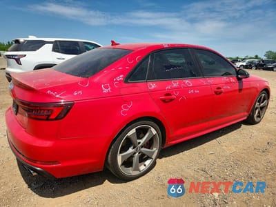 Trzecie zdjęcie samochodu z tyłu: 2019 AUDI S4 VIN:WAUB4AF49KA068854 - miniatura
