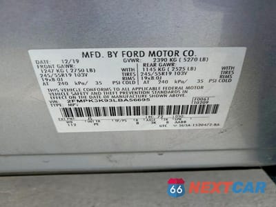 Zdjęcie 13 z 13 samochodu: 2020 FORD EDGE TITANIUM VIN:2FMPK3K93LBA56695 - miniatura