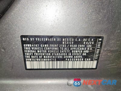 Zdjęcie 12 z 12 samochodu: 2025 VOLKSWAGEN JETTA SE VIN:3VW7X7BU2SM084712 - miniatura
