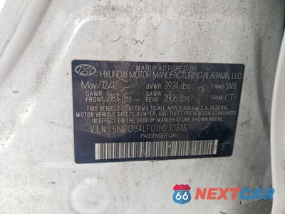 Zdjęcie 12 z 12 samochodu: 2018 HYUNDAI ELANTRA SEL VIN:5NPD84LF0JH230613 - miniatura