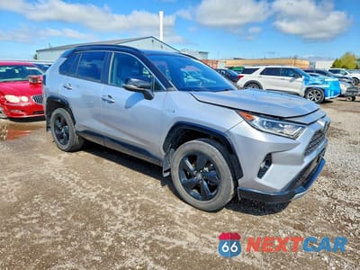 Czwarte zdjęcie samochodu z boku: 2019 TOYOTA RAV4 HYBRID XLE VIN:2T3RWRFV3KW046241 - miniatura