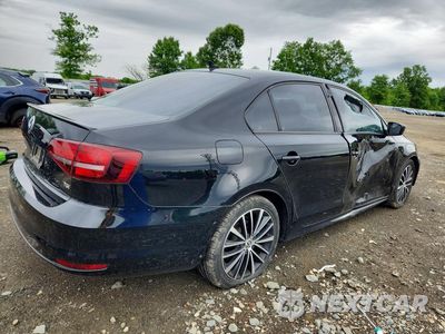 Trzecie zdjęcie samochodu z tyłu: 2016 VOLKSWAGEN JETTA SPORT VIN:3VWD17AJ7GM237250 - miniatura