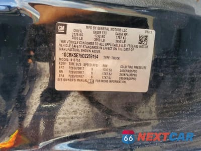 Zdjęcie 12 z 12 samochodu: 2013 CHEVROLET SILVERADO K1500 LT VIN:1GCRKSE75DZ269194 - miniatura