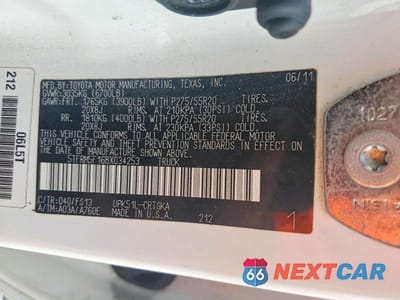 Zdjęcie 12 z 12 samochodu: 2011 TOYOTA TUNDRA DOUBLE CAB SR5 VIN:5TFRM5F16BX034253 - miniatura