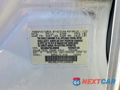 Zdjęcie 12 z 12 samochodu: 2012 NISSAN SENTRA 2.0 VIN:3N1AB6AP3CL650268 - miniatura