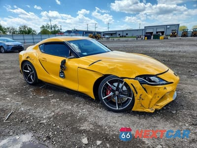 Czwarte zdjęcie samochodu z boku: 2022 TOYOTA GR SUPRA 3.0 PREMIUM VIN:WZ1DB0C04NW051627 - miniatura