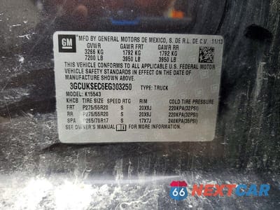 Zdjęcie 12 z 12 samochodu: 2014 CHEVROLET SILVERADO K1500 LTZ VIN:3GCUKSEC6EG303250 - miniatura