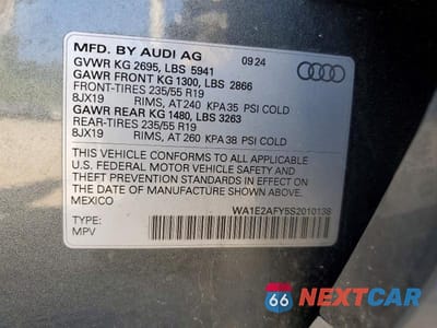 Zdjęcie 14 z 14 samochodu: 2025 AUDI Q5 E PREMIUM PLUS 55 VIN:WA1E2AFY5S2010138 - miniatura