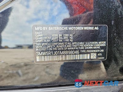 Zdjęcie 12 z 12 samochodu: 2021 BMW 330I VIN:3MW5R1J01M8B98046 - miniatura