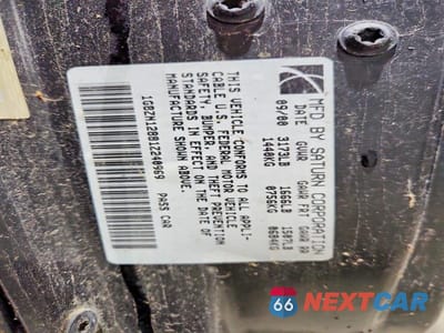 Zdjęcie 12 z 12 samochodu: 2001 SATURN SC1 VIN:1G8ZN12881Z240969 - miniatura