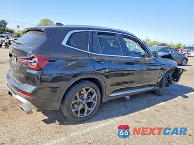 Trzecie zdjęcie samochodu z tyłu: 2023 BMW X3 SDRIVE30I VIN:5UX43DP05P9S75518 - miniatura