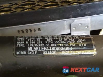 Zdjęcie 9 z 9 samochodu: 2024 KAWASAKI KL650 H VIN:ML5KLEH11RDA35093 - miniatura