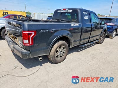 Trzecie zdjęcie samochodu z tyłu: 2015 FORD F150 SUPER CAB VIN:1FTEX1EP3FFB05571 - miniatura