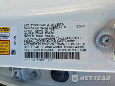 Zdjęcie 13 z 13 samochodu: 2023 HONDA ACCORD EX VIN:1HGCY1F34PA036485 - miniatura