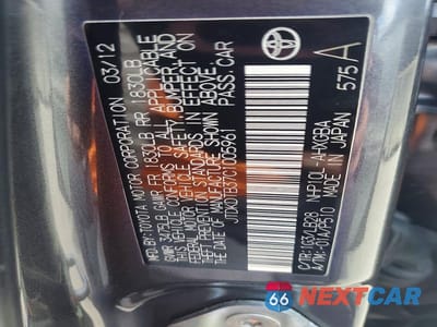 Zdjęcie 13 z 13 samochodu: 2012 TOYOTA PRIUS C FOUR VIN:JTDKDTB37C1005961 - miniatura