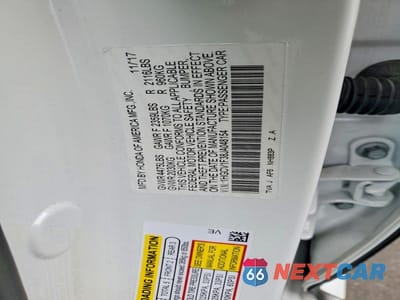 Zdjęcie 12 z 12 samochodu: 2018 HONDA ACCORD SPORT VIN:1HGCV1F38JA048154 - miniatura