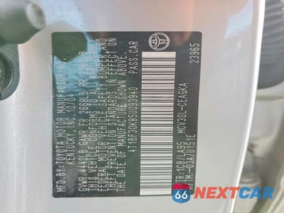 Zdjęcie 12 z 12 samochodu: 2005 TOYOTA CAMRY XLE V6 VIN:4T1BF30K85U093940 - miniatura