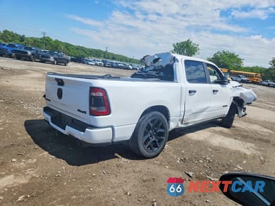 Trzecie zdjęcie samochodu z tyłu: 2023 RAM 1500 LARAMIE VIN:1C6SRFJT0PN542634 - miniatura