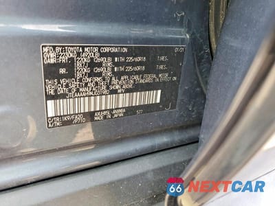 Zdjęcie 13 z 13 samochodu: 2021 TOYOTA VENZA LE VIN:JTEAAAAH9MJ031982 - miniatura