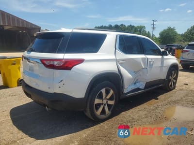 Trzecie zdjęcie samochodu z tyłu: 2019 CHEVROLET TRAVERSE LT VIN:1GNERHKW3KJ130919 - miniatura